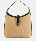 Chloé Marcie Small raffia shoulder bag