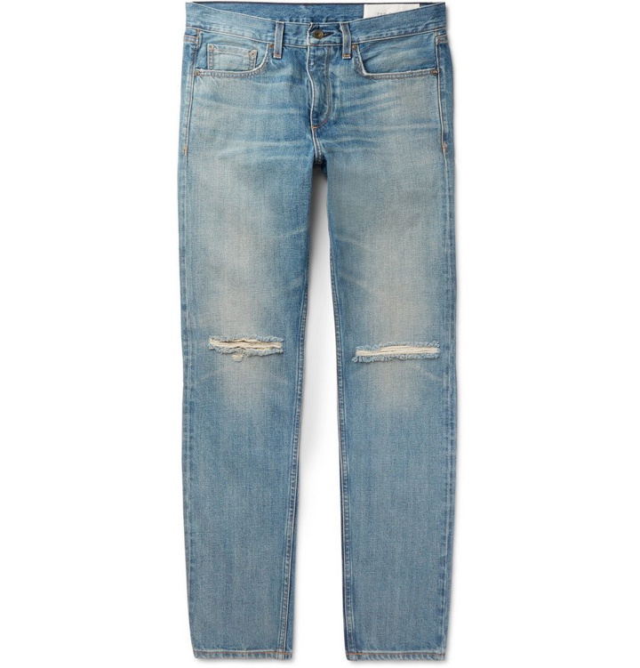 Photo: rag & bone - Fit 2 Slim-Fit Distressed Denim Jeans - Blue