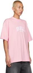 VETEMENTS Pink 'Small' T-Shirt