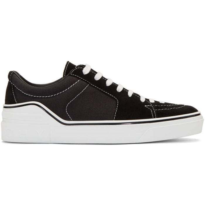 Photo: Givenchy Black Suede George V Sneakers 