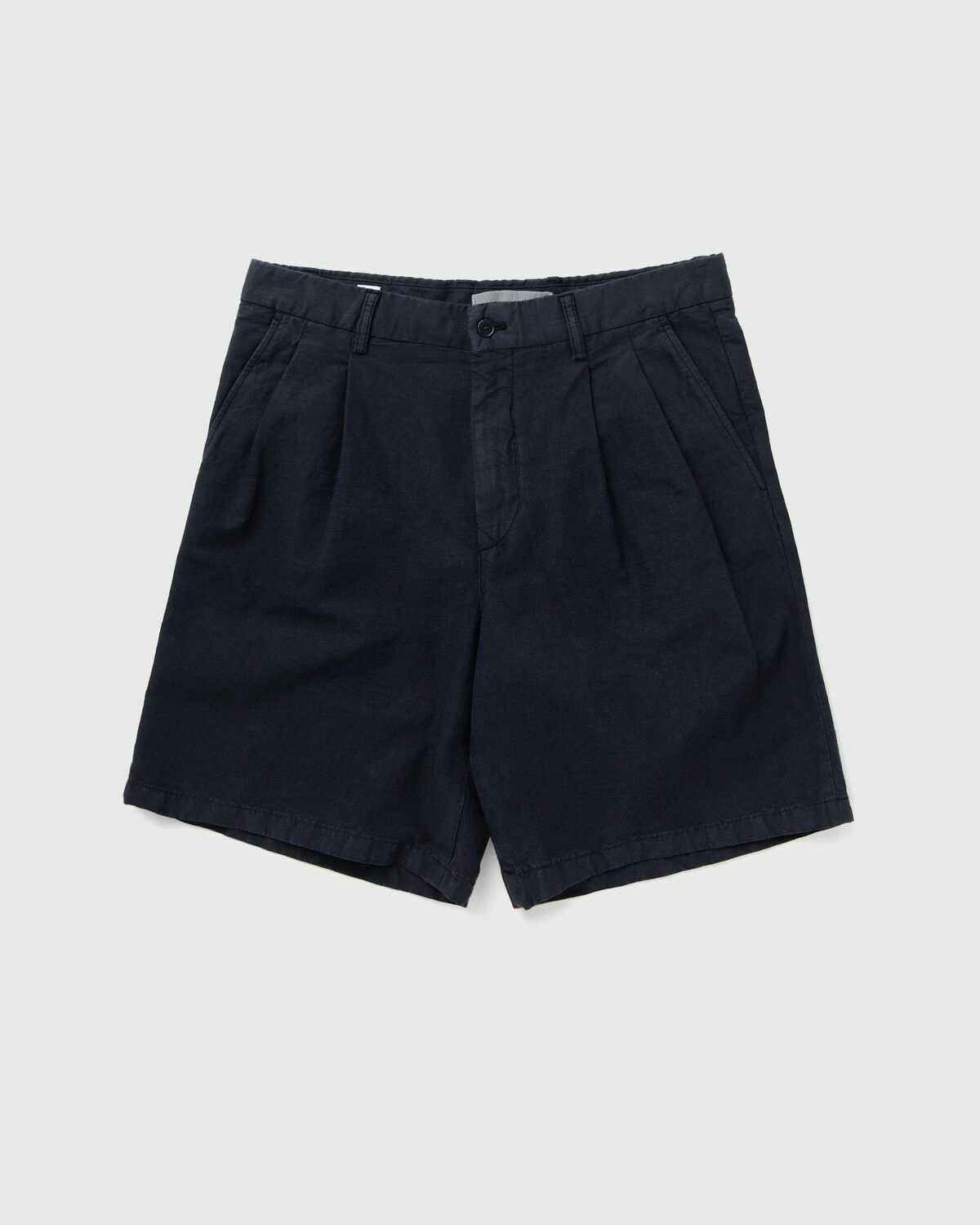 Norse Projects Benn Cotton Linen Shorts Blue Mens Cargo Short