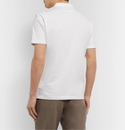 Brunello Cucinelli - Cotton-Jersey Henley T-Shirt - White