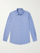 Massimo Alba - Genova Cotton-Chambray Shirt - Blue