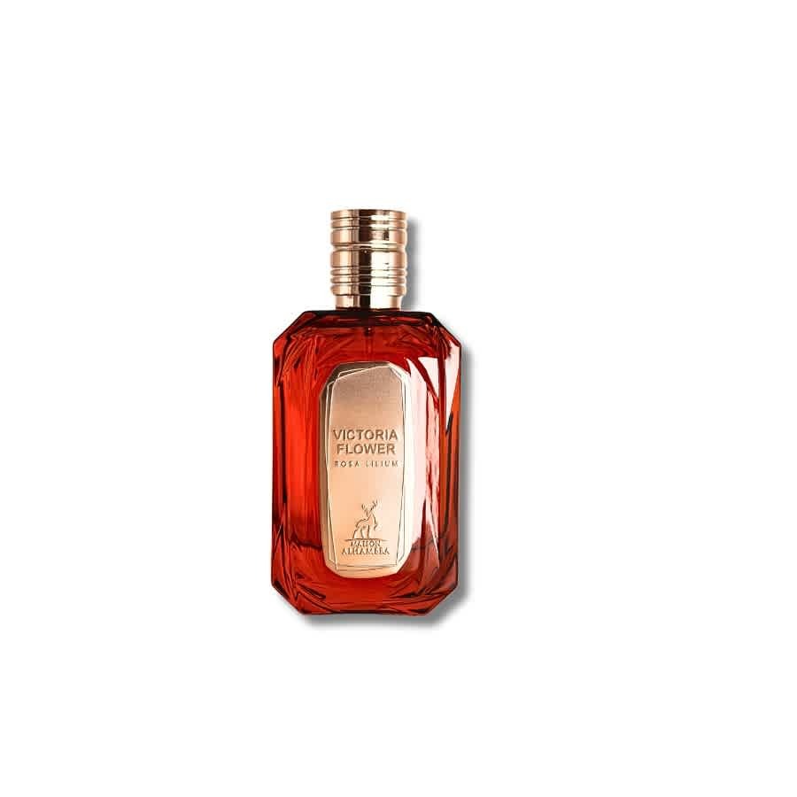 Lattafa Ladies Victoria Flower Rosa Lilium EDP Spray 3.4 oz Fragrances 6290362340966