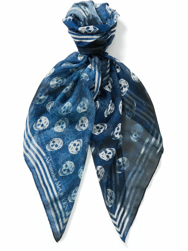 Photo: Alexander McQueen - Printed Lyocell-Twill Scarf