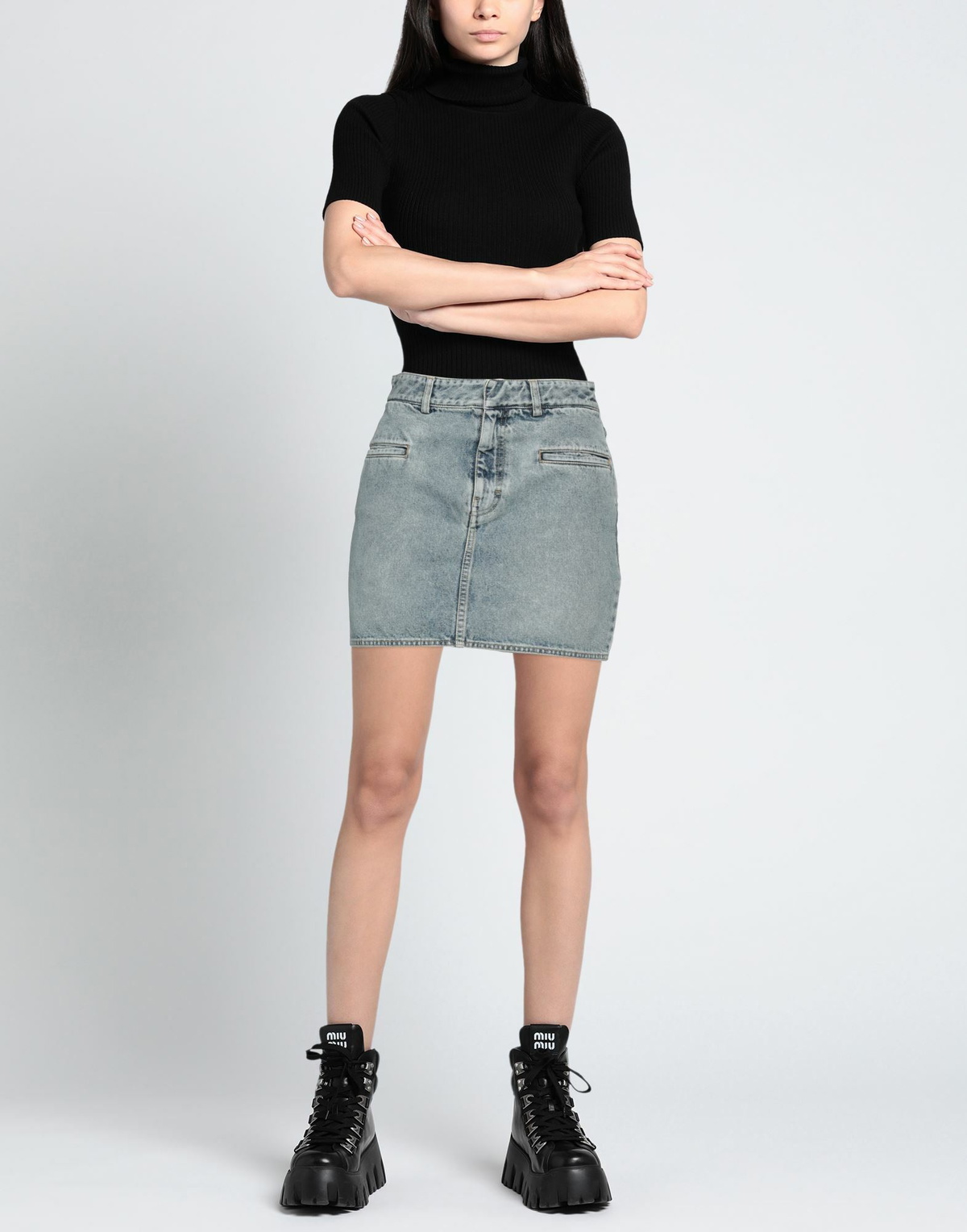 Petar Petrov Womens Denim skirt in Blue