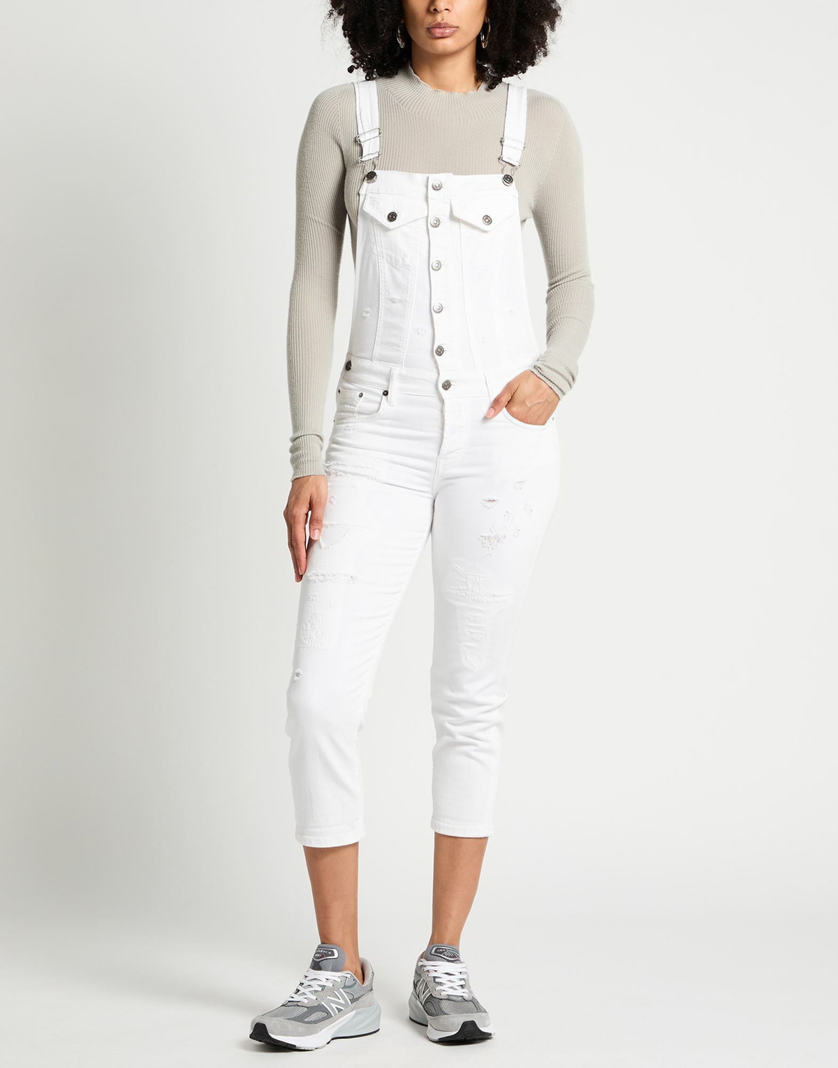 Dondup Womens Overalls in White