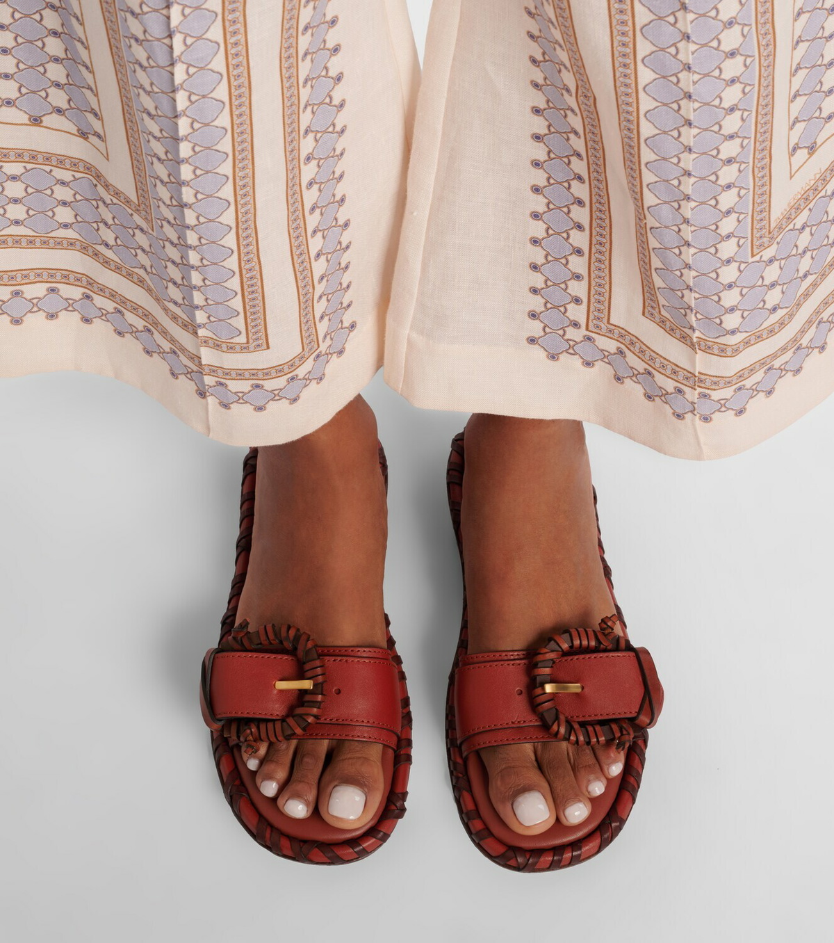 Zimmermann Alchemy leather slides