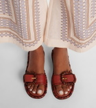 Zimmermann Alchemy leather slides