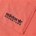 Adidas Men's Adventure Pocket T-Shirt in Semi Turbo