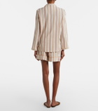 Saint Laurent Striped cotton shorts
