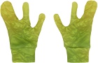 YAKU Green Three-Finger Gloves