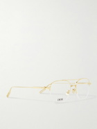 Dior Eyewear - NeoDior Aviator-Style Gold-Tone Optical Glasses