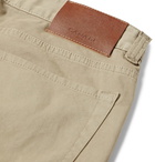 Canali - Cotton-Blend Twill Trousers - Neutrals