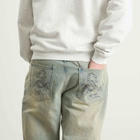 Butter Goods Men's Scorpion Stitch Denim Jeans in Tinted Light Blue