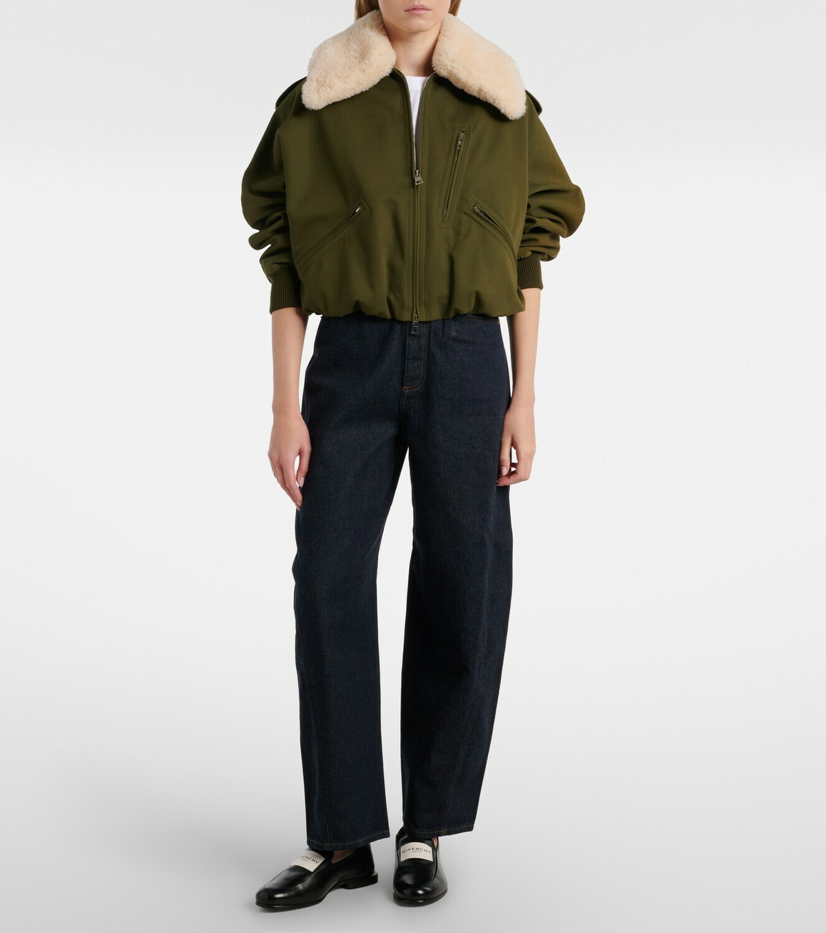 Givenchy Shearling-trimmed jacket