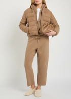 Moncler Padded Wool and Cashmere-blend Jacket Cream