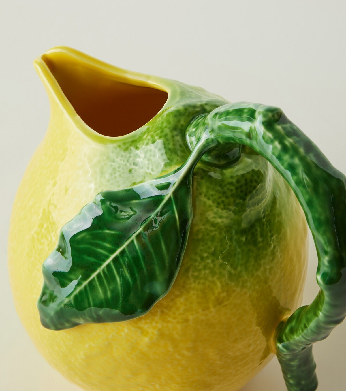 Bordallo Pinheiro Lemon ceramic pitcher