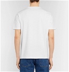 Sandro - Flocked Cotton-Jersey T-Shirt - White
