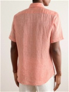 Incotex - Slim-Fit Linen Shirt - Orange