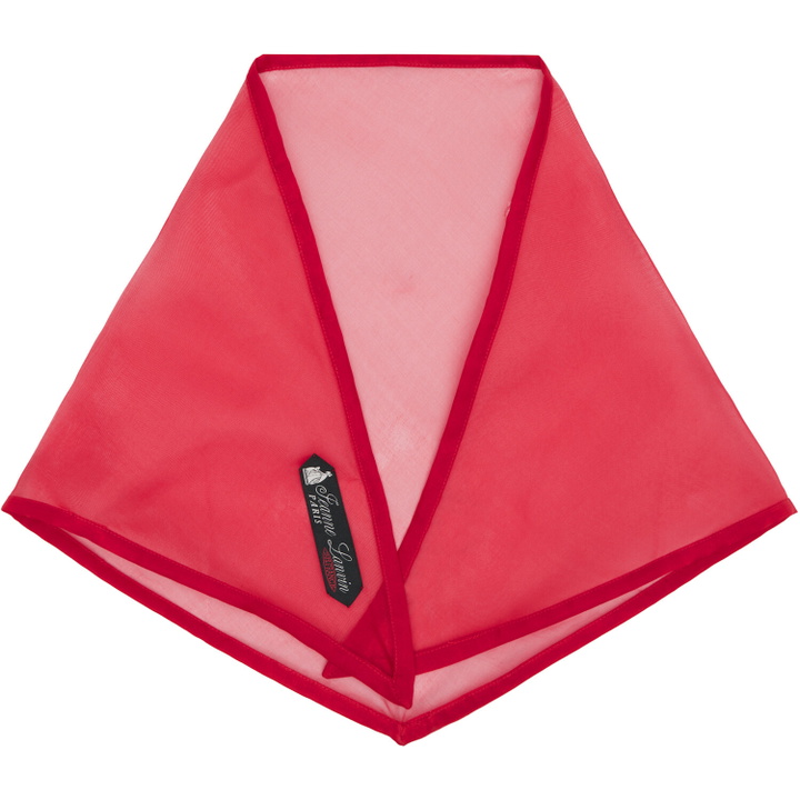 Photo: Lanvin Red Silk Organza Triangle Scarf