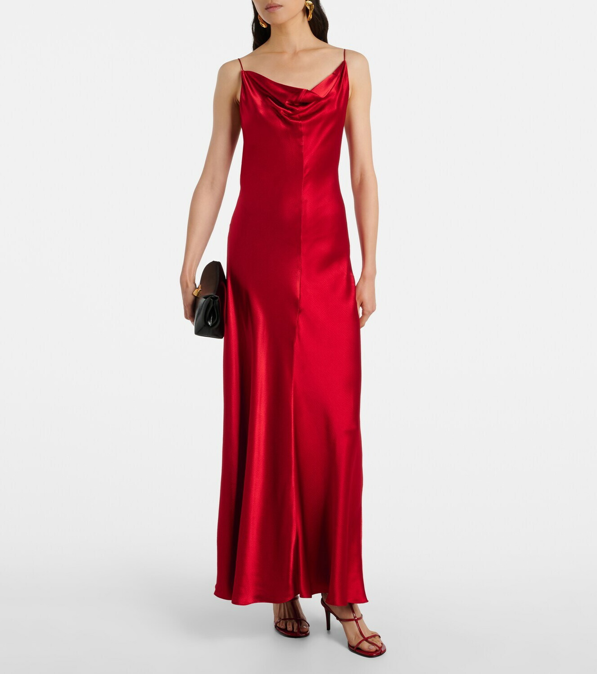 Fforme Emi satin maxi dress