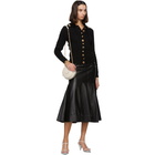 Loewe Black Wool Gold Button Cardigan