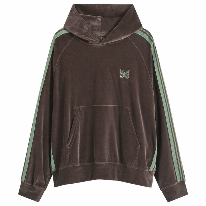 Photo: Needles Women's Track Hoodie in Brown