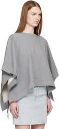 MM6 Maison Margiela Gray Unbrushed Cotton Sweatshirt