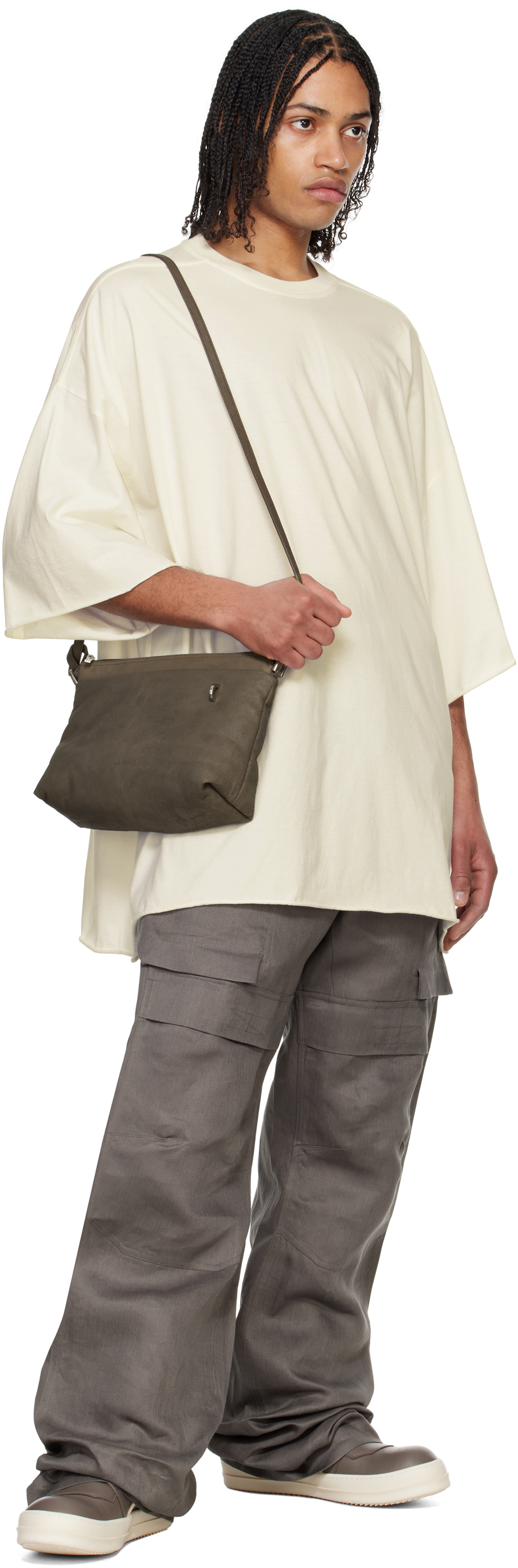 【Rick Owens】スモール Hollywood Adri ショルダーバッグ リックオウエンス/ショルダーバッグ/Hollywood Adri/黒/レザーの
