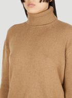 Roll Neck Sweater in Brown