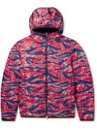 Moncler - Bressay Reversible Printed Shell Hooded Down Jacket - Red