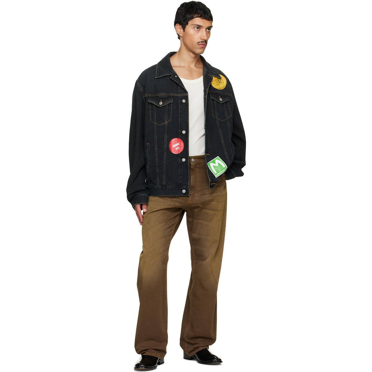 MM6 Maison Margiela Navy Sports Denim Jacket