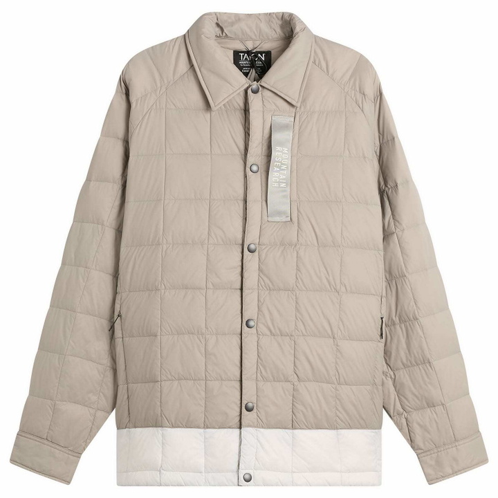 Photo: Taion Men's x Mountain Research Down Coach Jacket in Grey