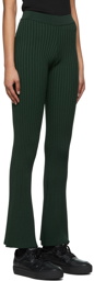 AMI Paris Green Viscose Lounge Pants