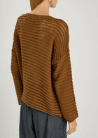Eileen Fisher Open-knit Cotton Jumper Bronze