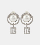 Balmain Faux pearl embellished clip-on earrings