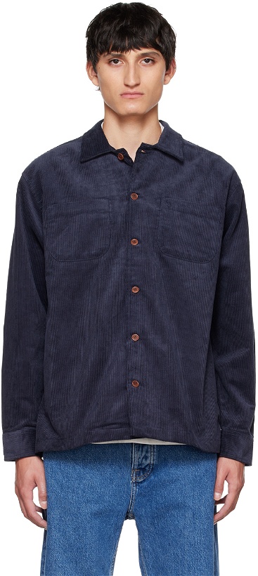 Photo: Nudie Jeans Navy Vincent Shirt