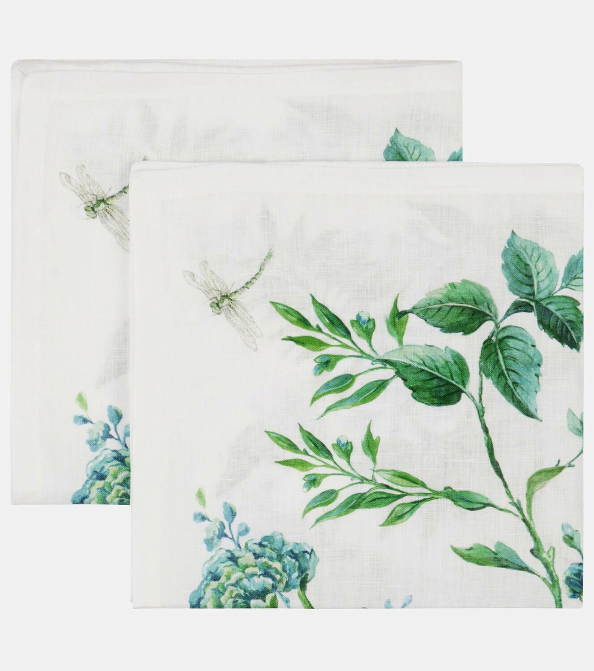 Aquazzura Casa Secret Garden set of 2 linen napkins