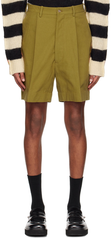 Photo: Connor McKnight Khaki Pleated Shorts
