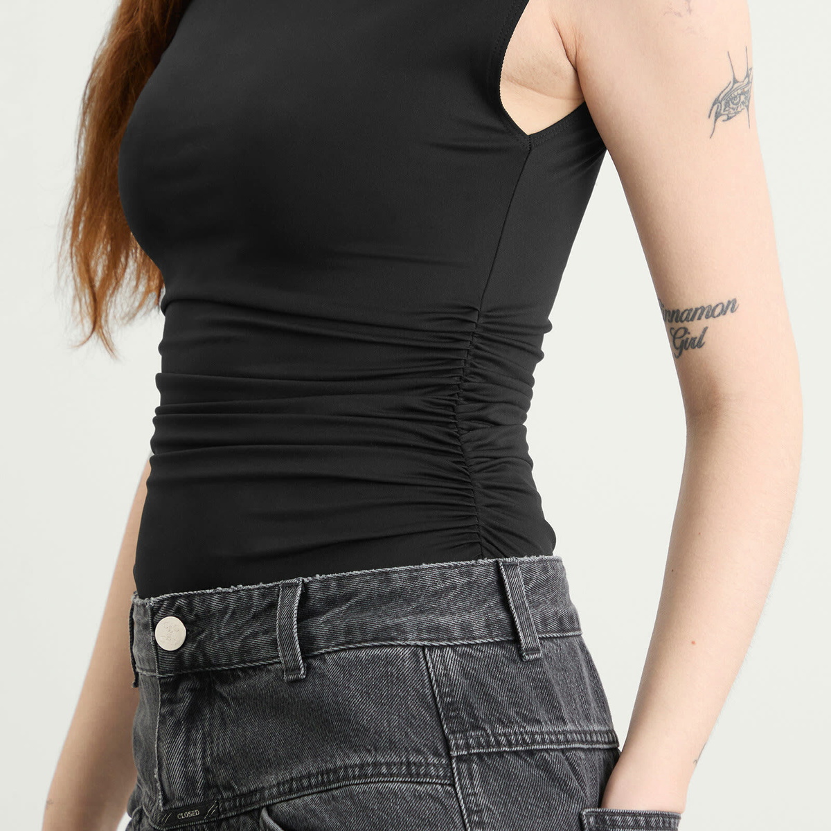 Good American Women's Weightless Scuba Bodysuit in Black