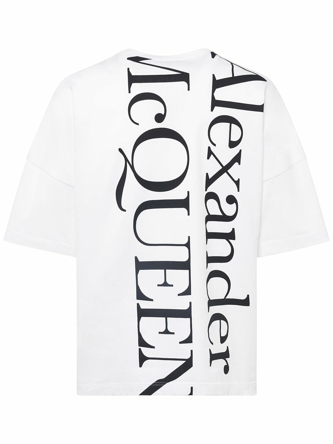 ALEXANDER MCQUEEN - Logo Printed Cotton T-shirt Alexander