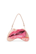 Diesel Play-Shoulder bag in printed glossy PU - Shoulder Bags Womens in White
