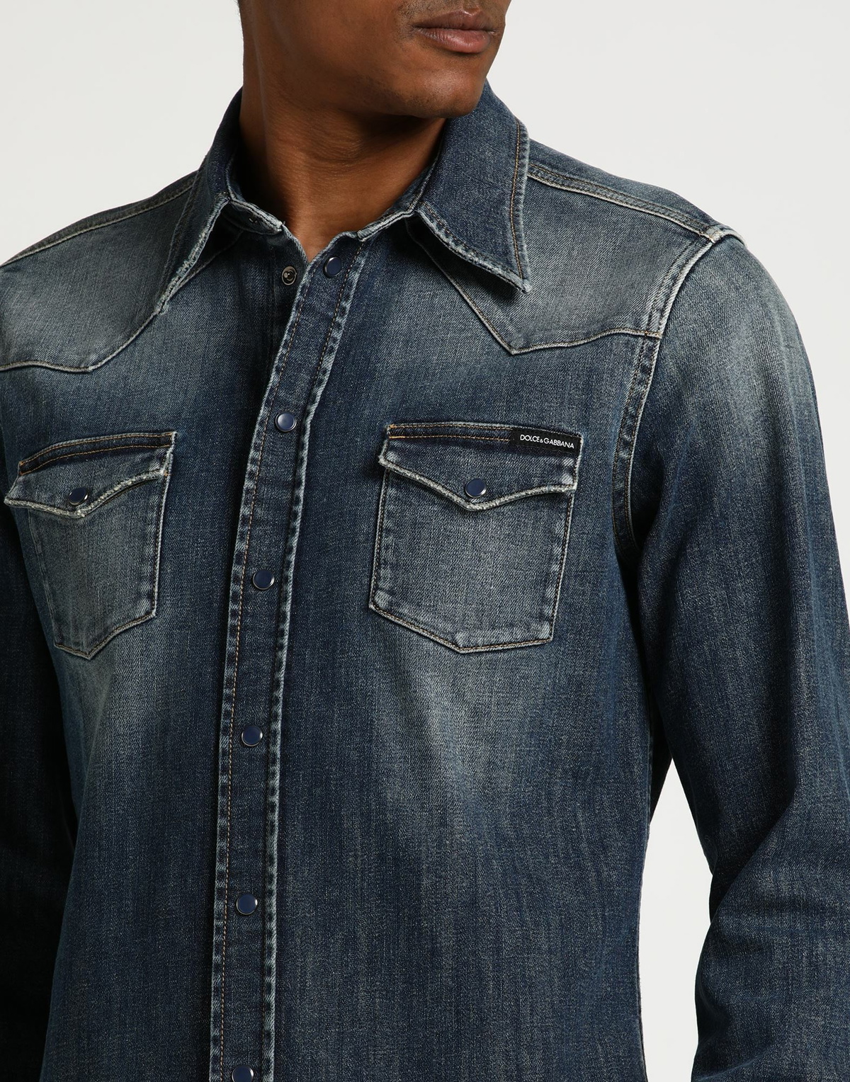 Dolce & gabbana Mens Denim shirt in Blue