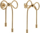 Marland Backus Gold Bow Earrings
