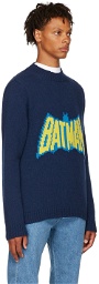 Lanvin Navy Batman & Catwoman Sweater