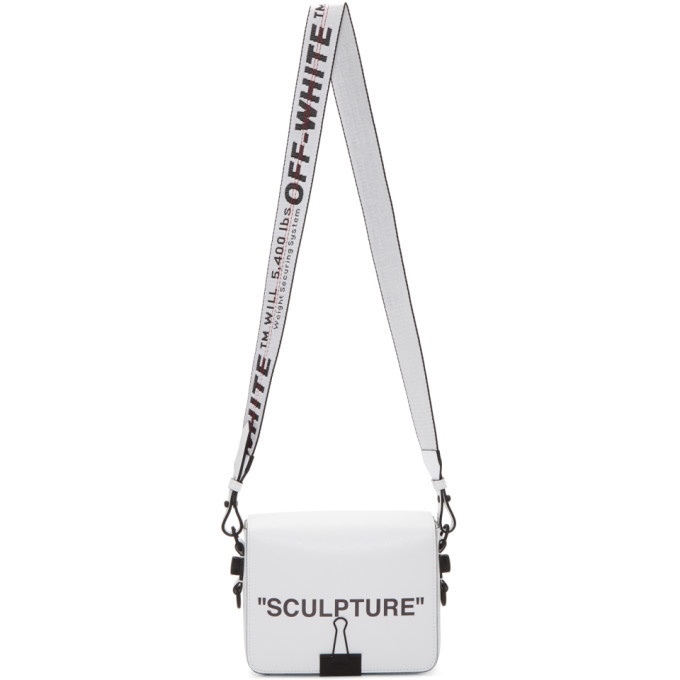 Sculpture leather crossbody bag Off-White White in Leather - 33654283