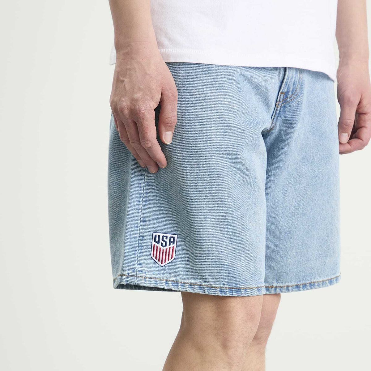 Levi's Men's USA 478 Baggy Shorts in Blue