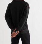 JW Anderson - Logo-Embroidered Loopback Cotton-Jersey Sweatshirt - Black