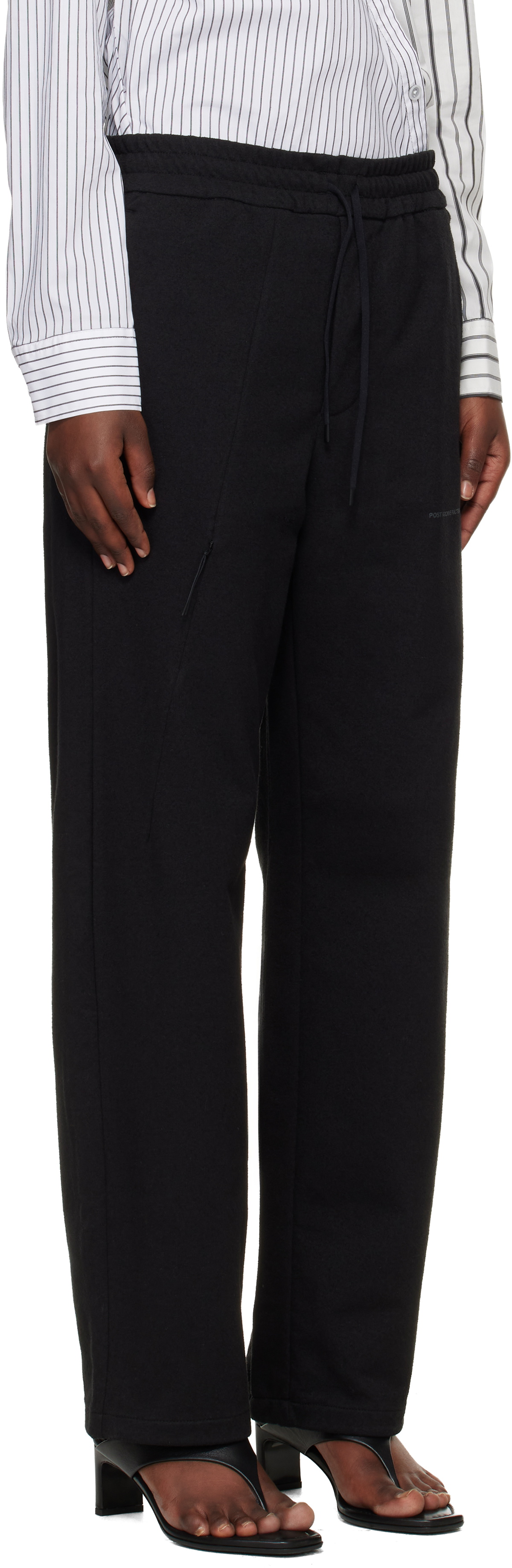 POST ARCHIVE FACTION (PAF) Black Work Track Pants